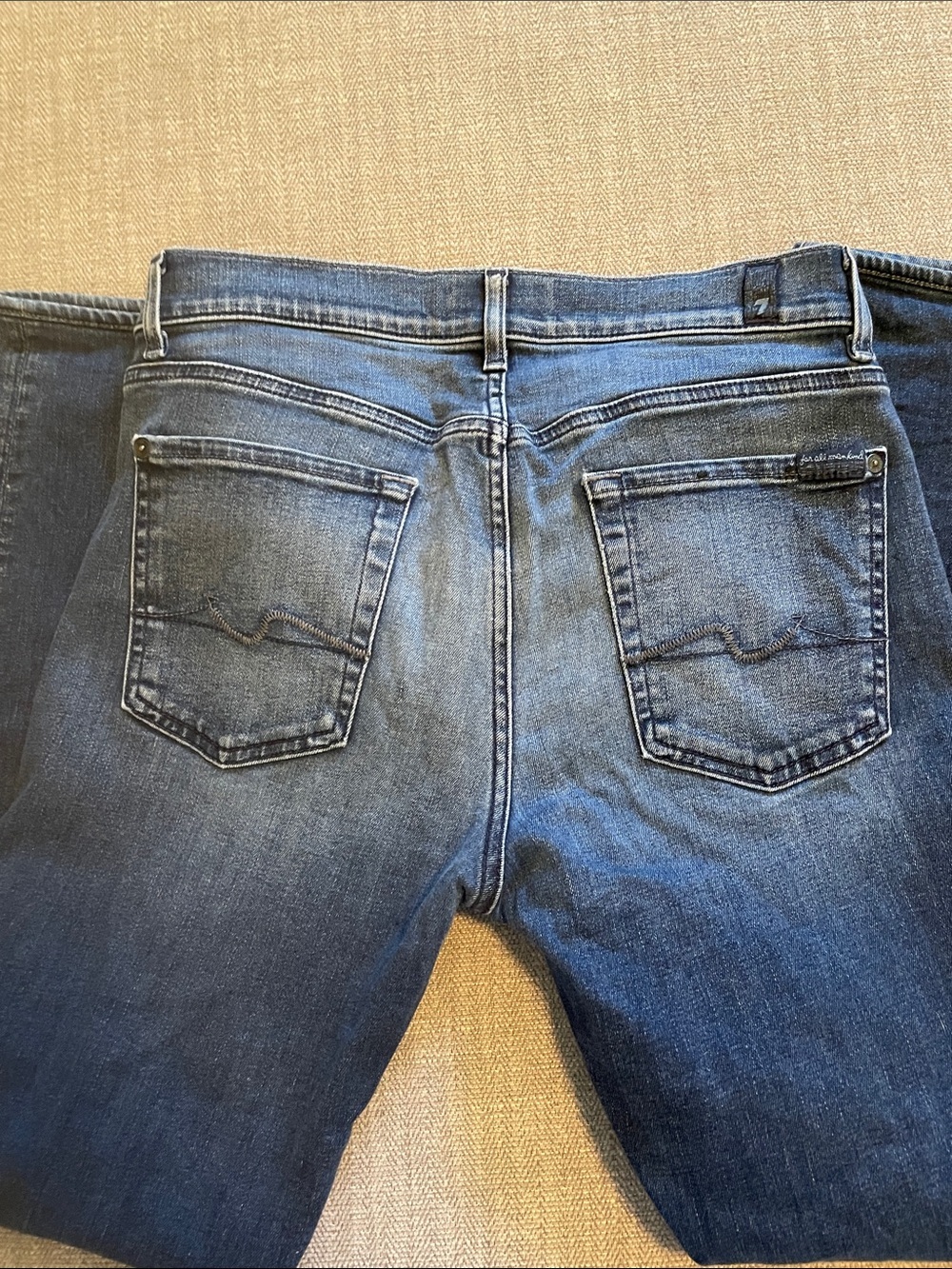 NWOT! 7 For All Mankind Men’s Slimmy Jeans in Faded Blue Denim size 29 - Picture 5 of 5